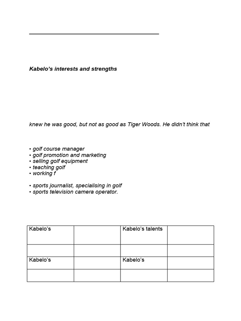 Create Your Personal Profile | PDF