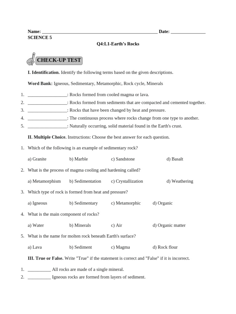 Science 5 q4 Module 1-6 | PDF | Rock (Geology) | Eclipse