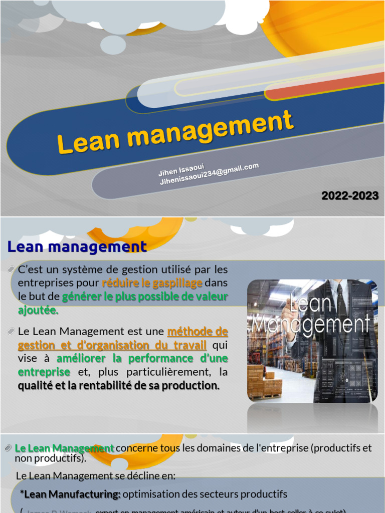 Introduction au Lean Management 2023 | PDF | Lean (production) | Économie
