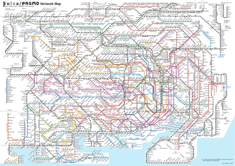 Japanese Railway Route Map Overview | PDF | Rail Transport