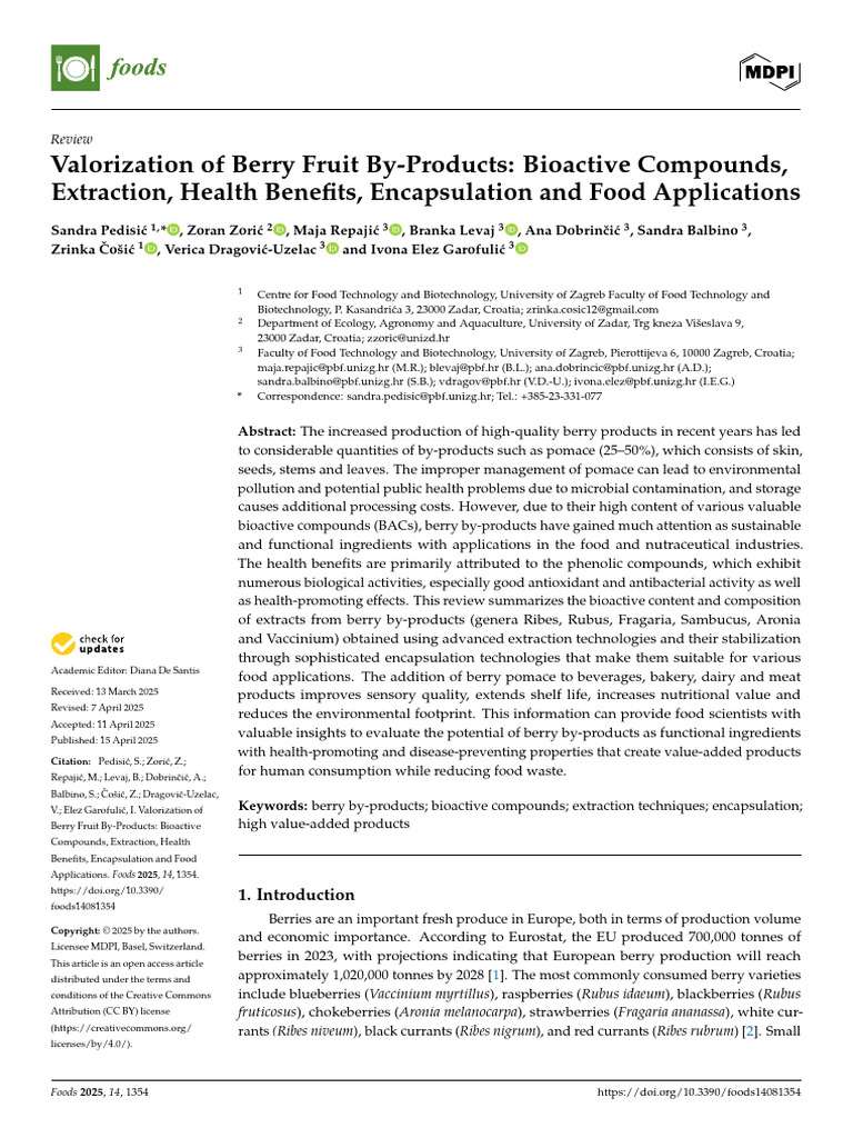 Foods 14 01354 | PDF | Polyphenol | Phenolic Content In Wine
