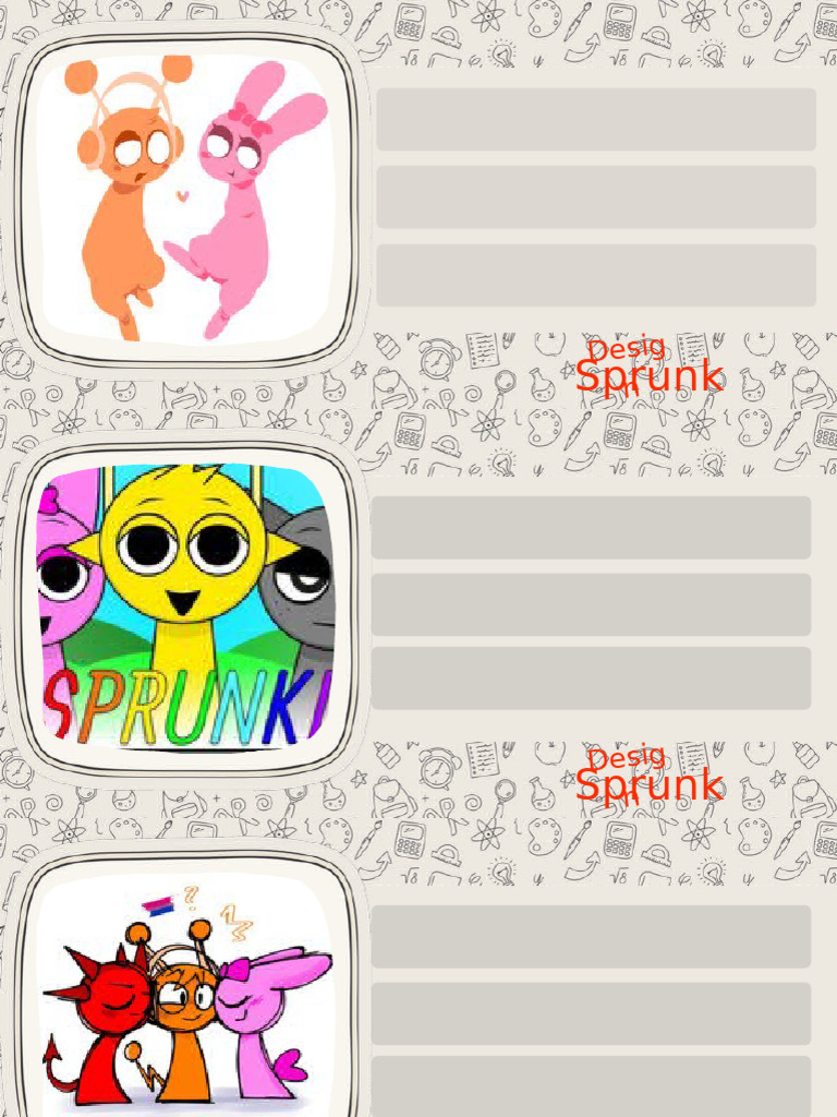 Sprunki Stickers | PDF
