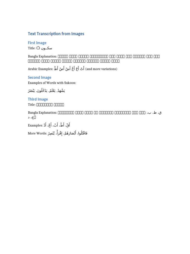 Text Transcription From Images | PDF