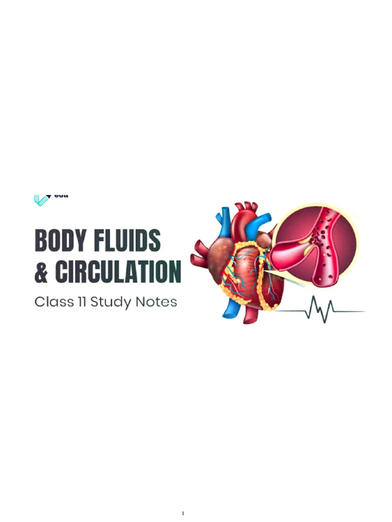 Body Fluid and Circulation | PDF