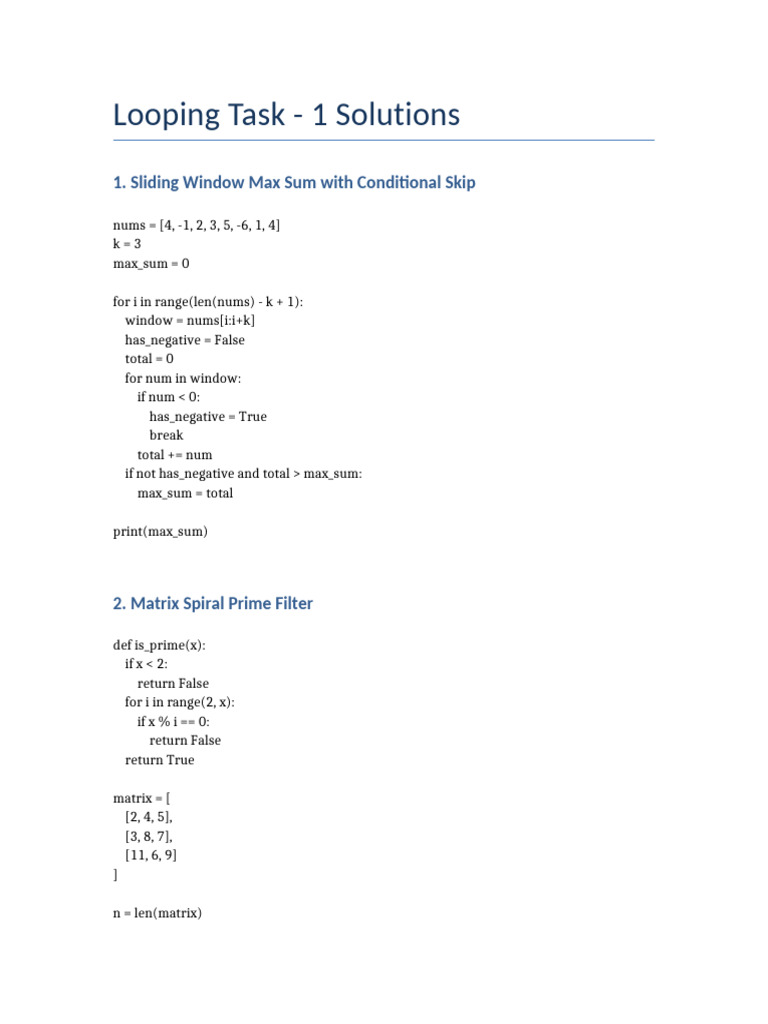 Coding Challenges and Solutions | PDF | Linear Algebra | Algebra