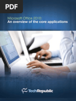 Microsoft Office 2010 An Overview of The Core Applications