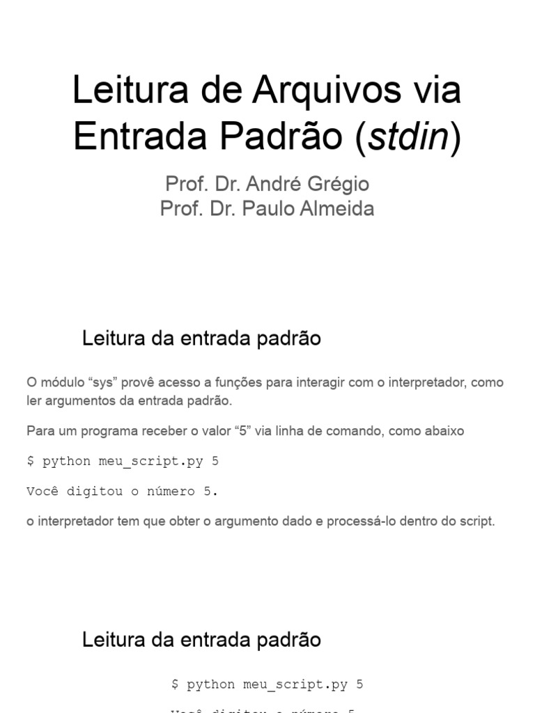 Leitura e Escrita de Arquivos em Python | PDF | Python (linguagem de ...