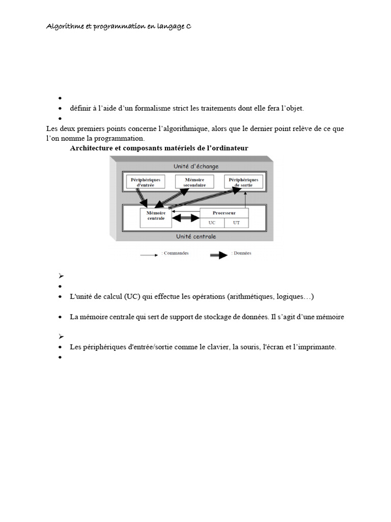 Algorithmes et programmation en C | PDF | Code source | Programmation
