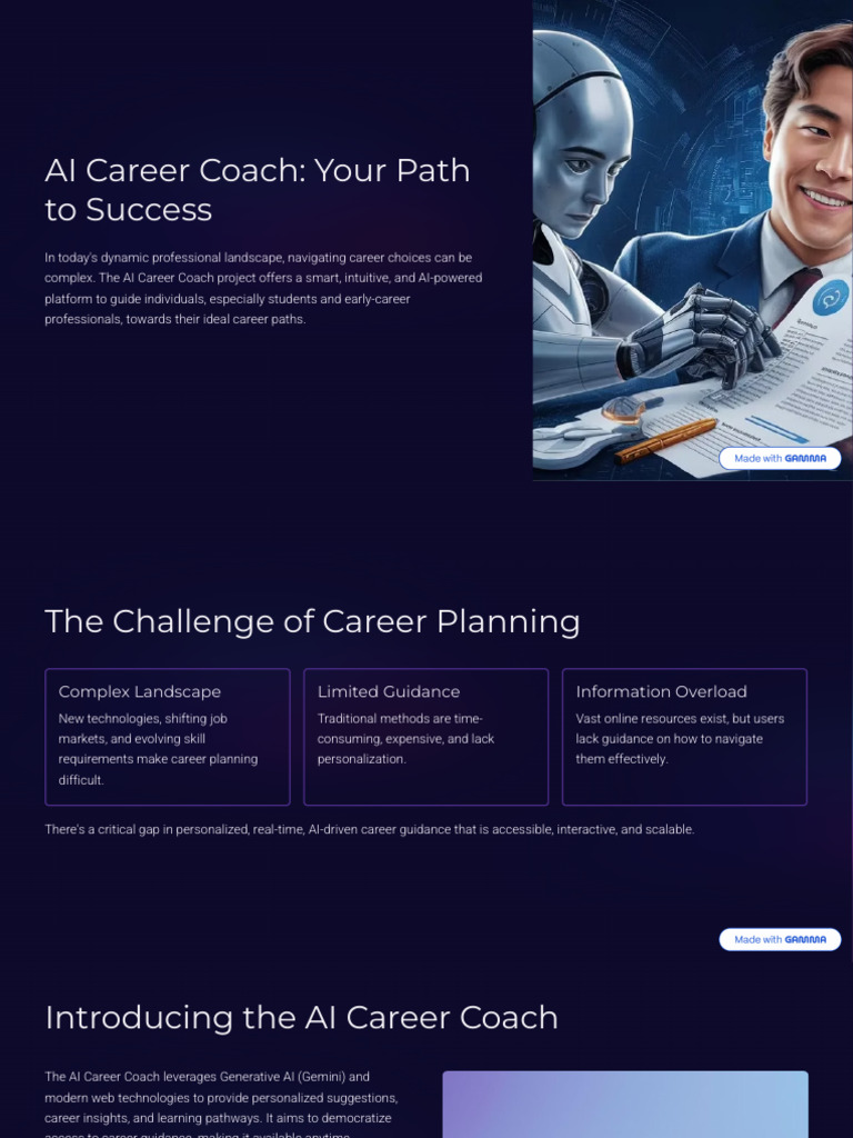 AI Career Coach Your Path To Success | PDF | Artificial Intelligence ...