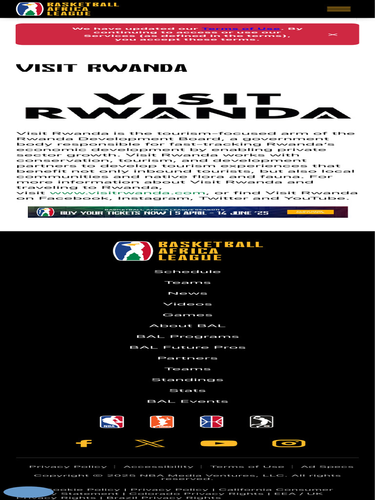 Updated Terms of Use for Visit Rwanda | PDF