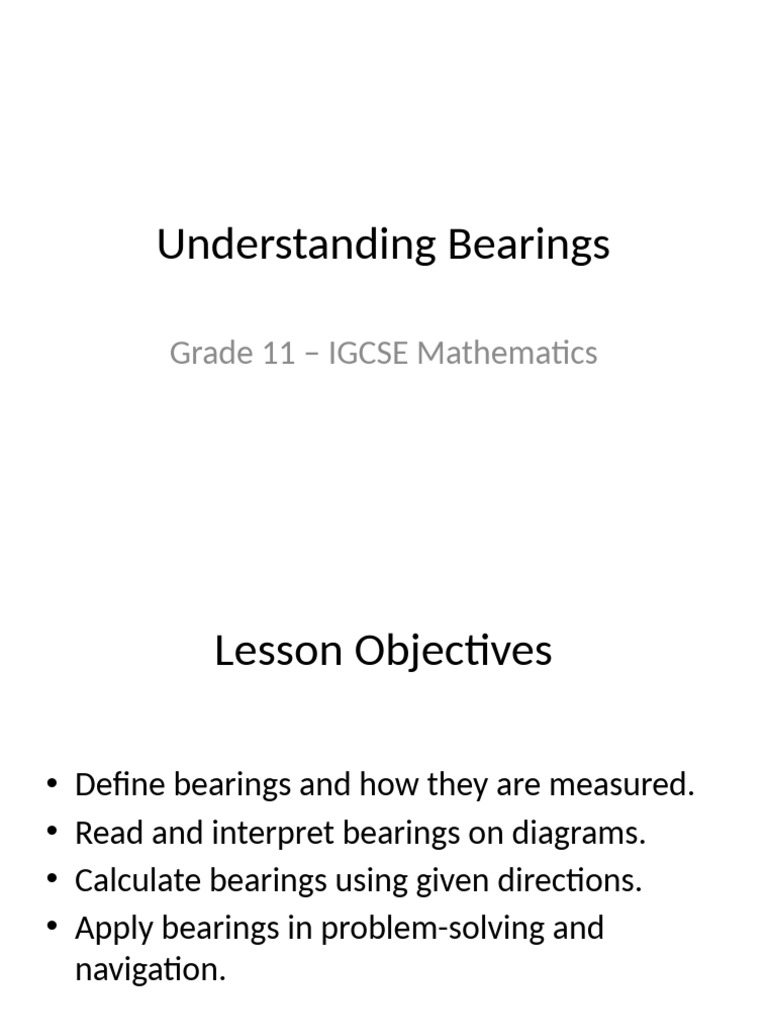 Bearings Smartboard Notes Updated | PDF