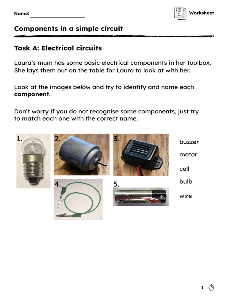 Worksheet Questions Circuits | PDF