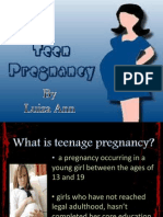 Teenage Pregnancy: Causes, Consequences and Prevention