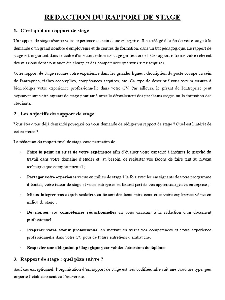 Corriger son rapport de stage efficacement | PDF | Pédagogie | Business