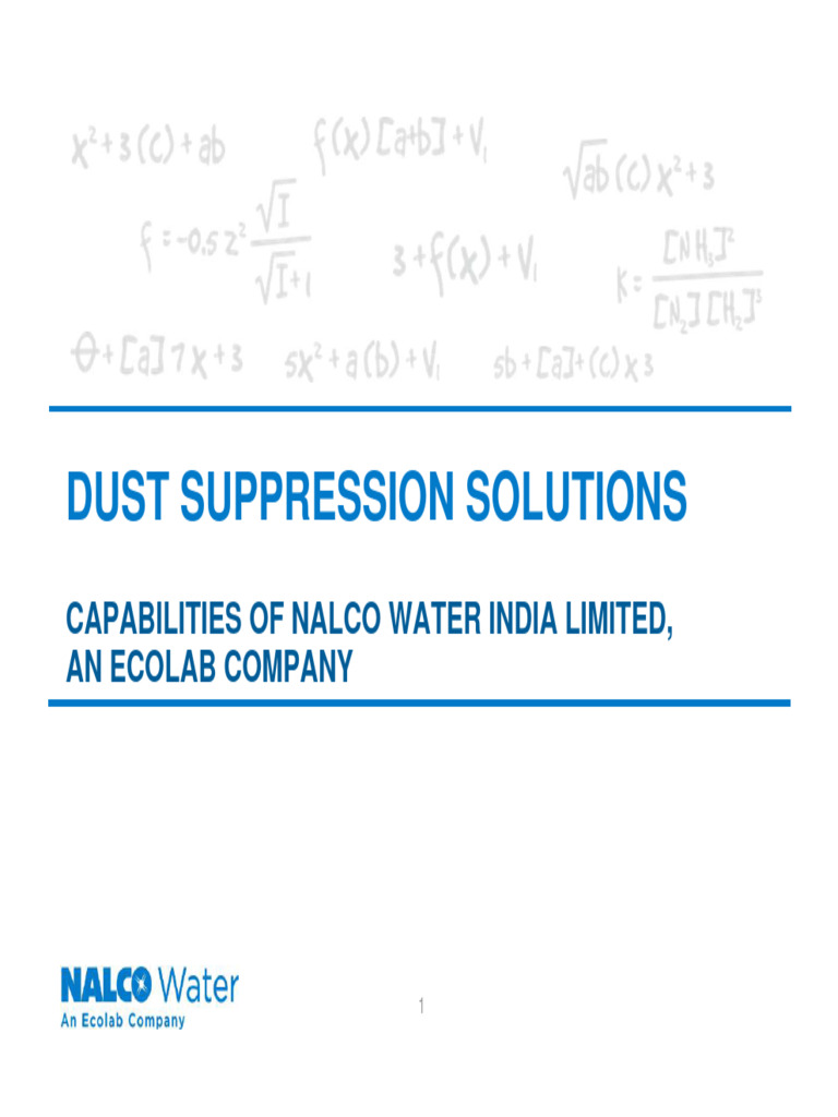 Effective Dust Suppression Solutions | PDF | Dust | Sustainability