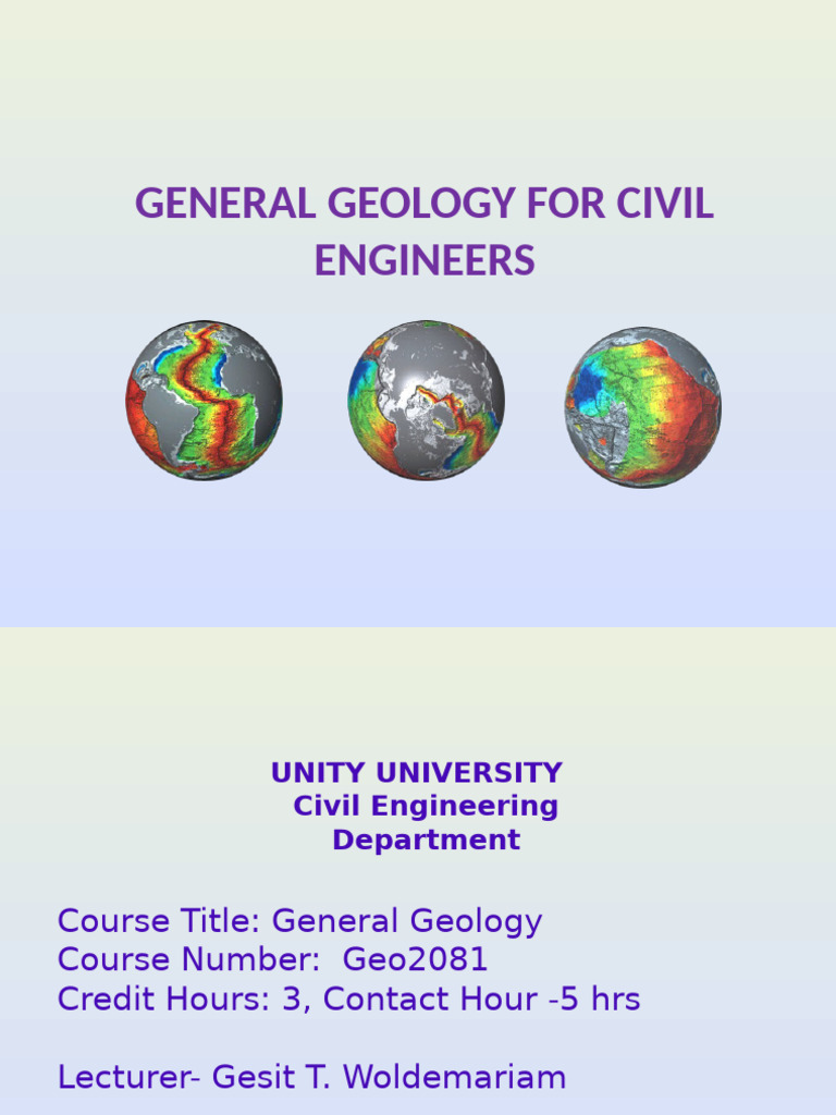 Geology Fundamentals for Civil Engineers | PDF | Plate Tectonics | Earth