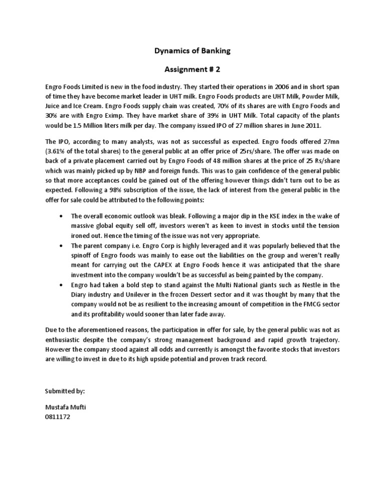Dynamics of Banking # 2 | PDF | Investing | Milk