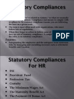 Statutory Compliances For HR