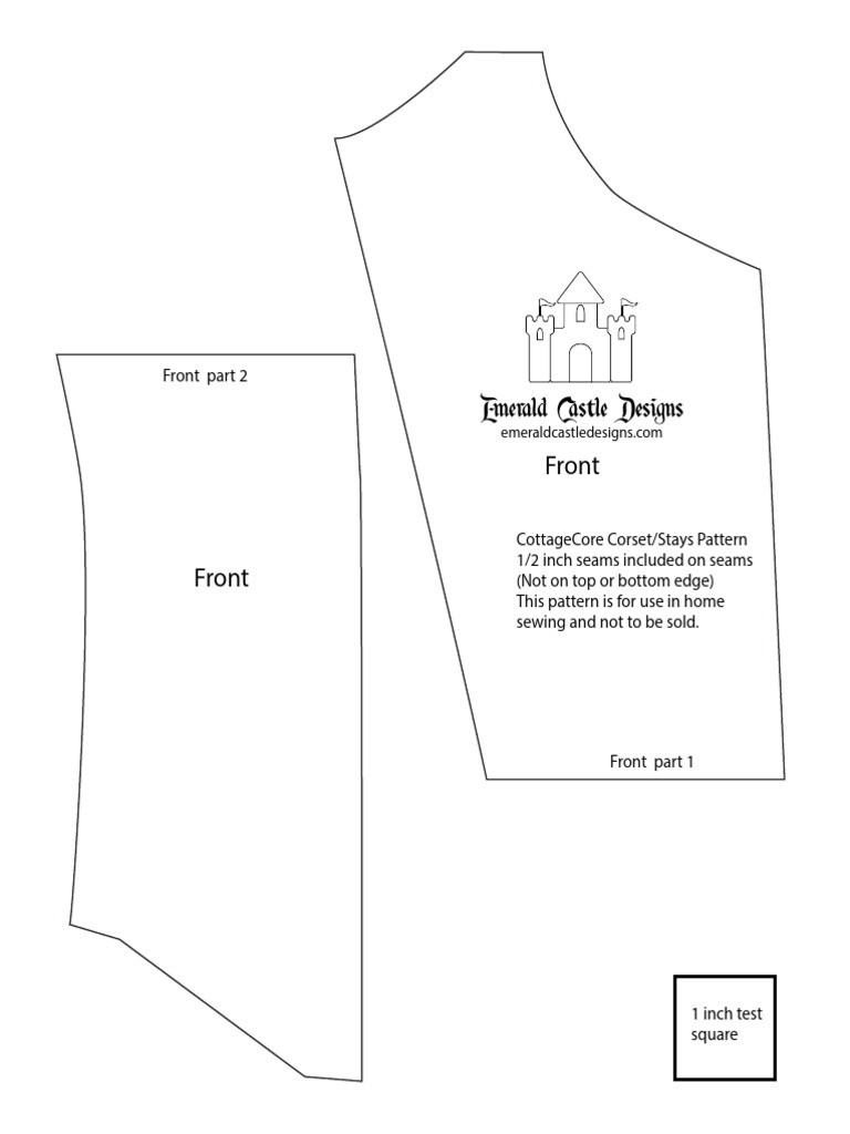 Cottagecore Corset Sewing Pattern | PDF