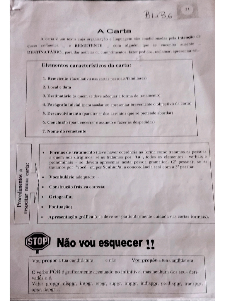 A Carta - Portugues | PDF