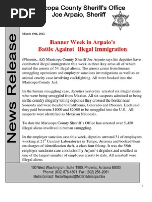 Banner Week Of Arrests