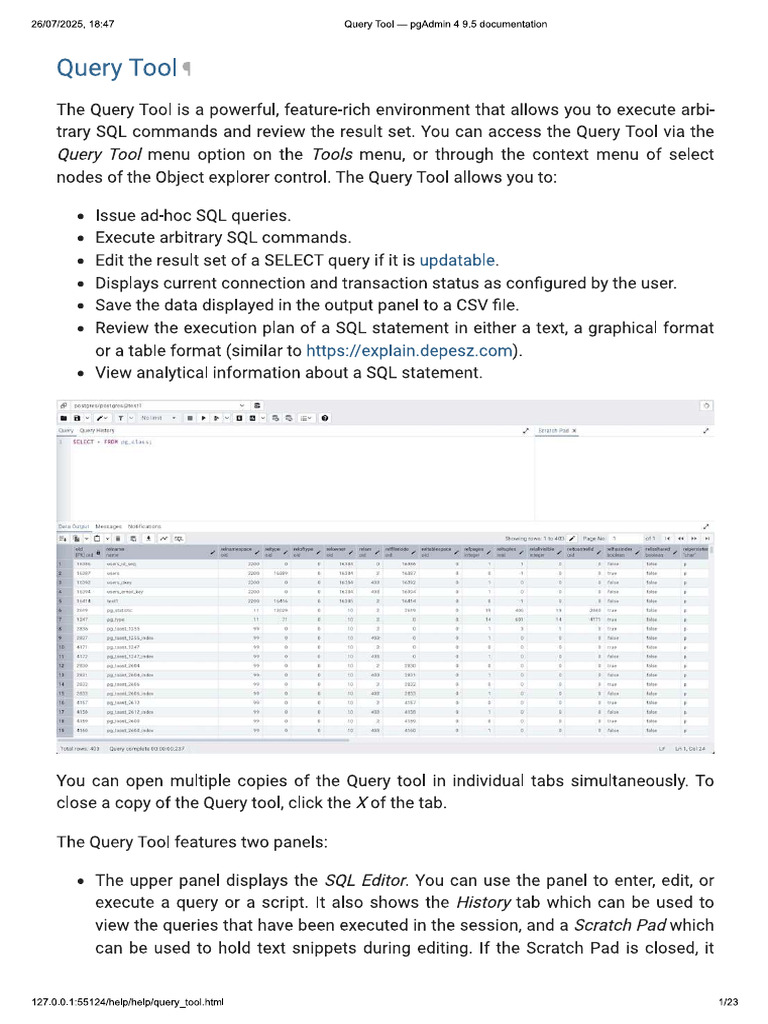 Query Tool | PDF