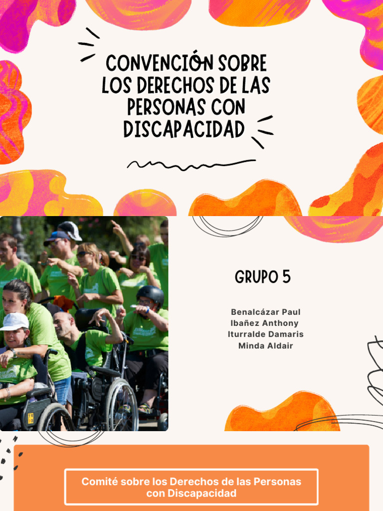 Convención Sobre Los Derechos de Las Personas Con Discapacidad - Grupo ...