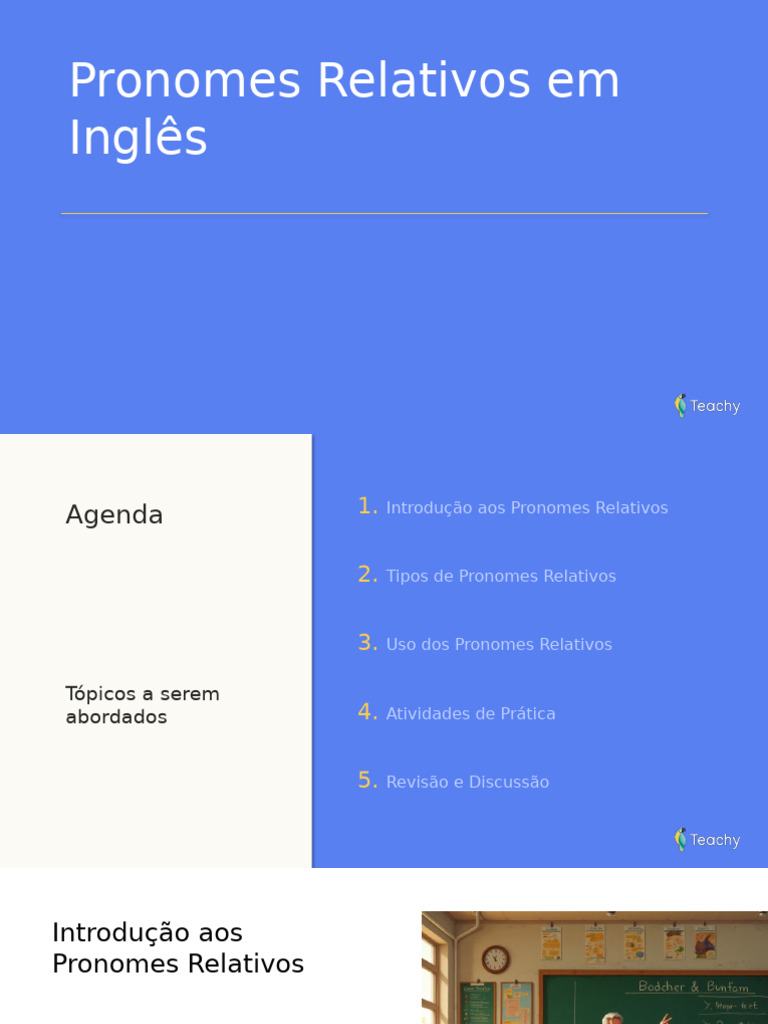 Pronomes Relativos em Inglês: Guia Completo | PDF | Pronome | Língua ...