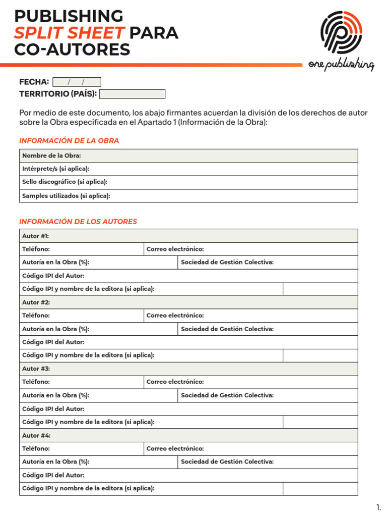 Split Sheet | PDF