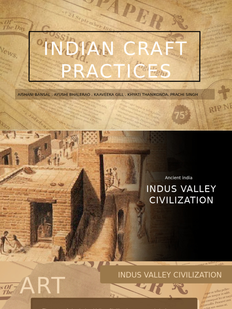Indian Craft Practices Through Ages | PDF | Decorative Arts | Embroidery