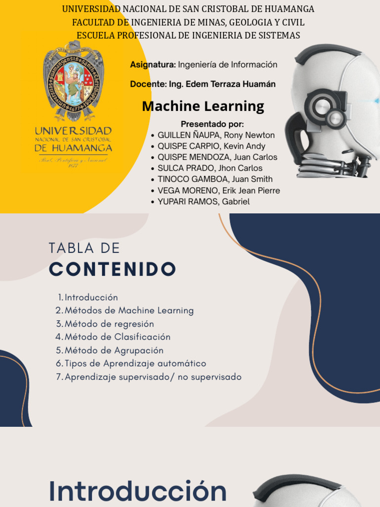 Introducción a Machine Learning y Métodos | PDF | Aprendizaje ...