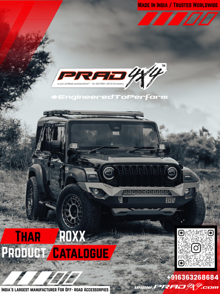 Thar Roxx Accessories Catalogue 2025 | PDF | Tanks | Vehicles