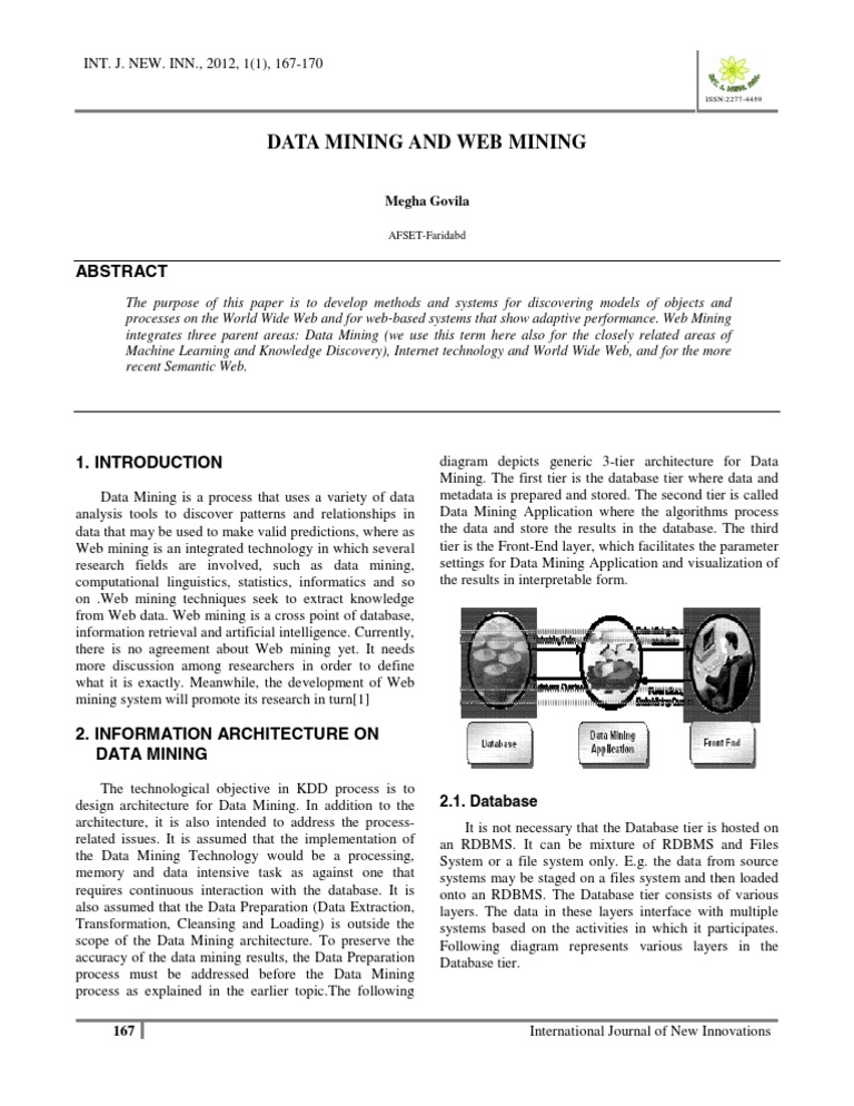 Data Mining and Web Mining | PDF | Data Mining | World Wide Web
