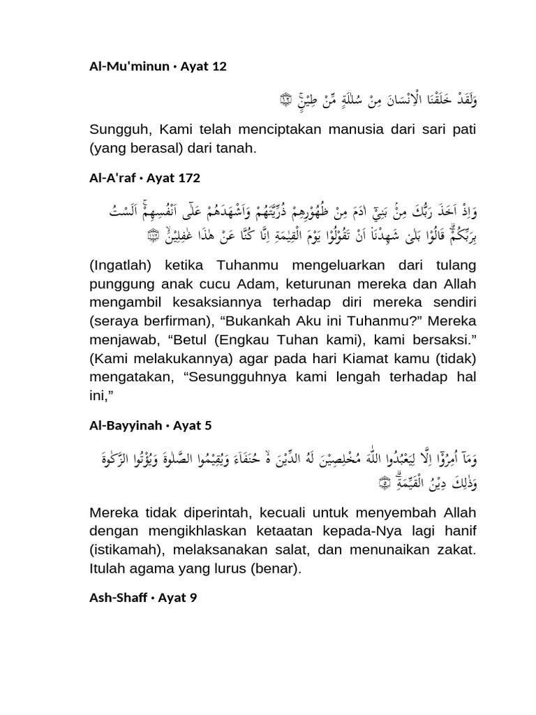 Dalil Kitab Ma'Rifat | PDF