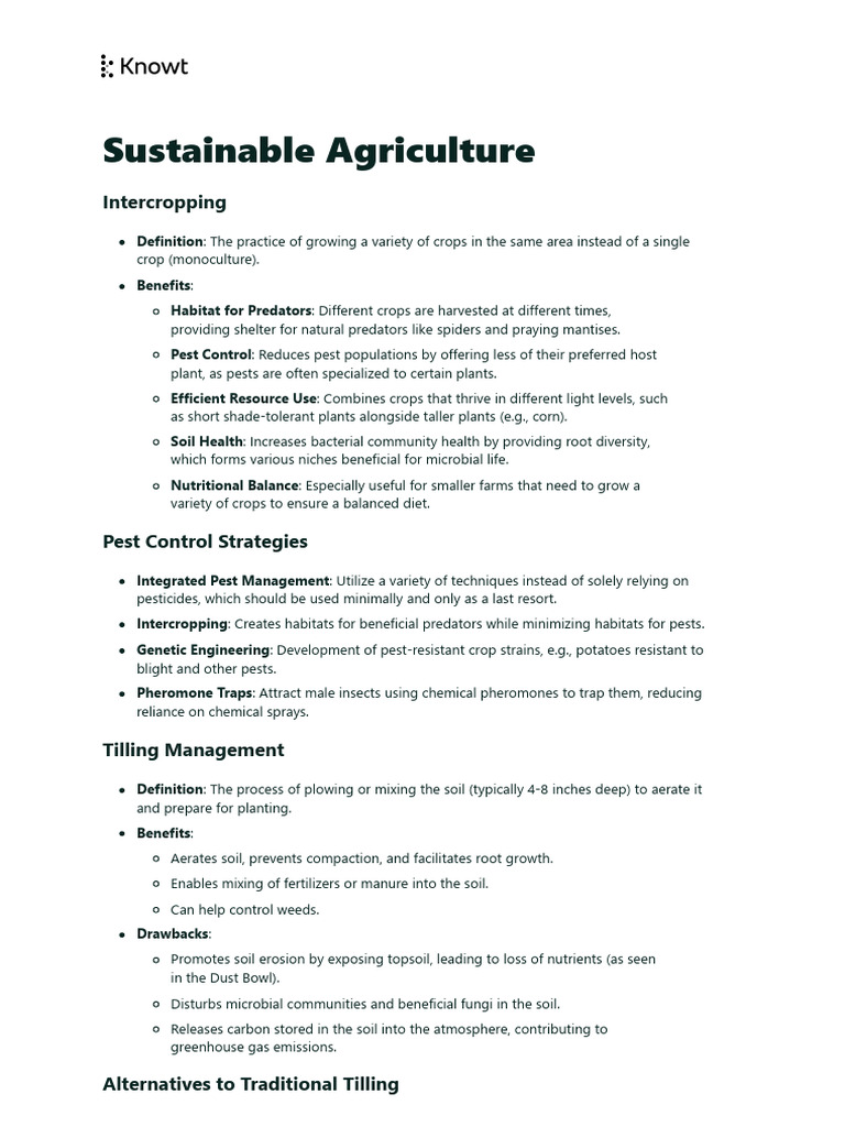 Sustainable Agriculture | PDF | Agriculture | Sustainable Agriculture