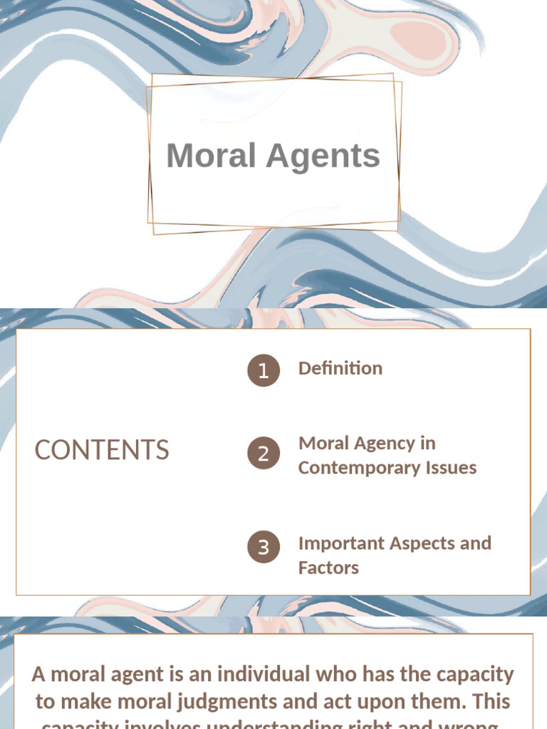 Moral Agents | PDF | Morality | Value (Ethics)