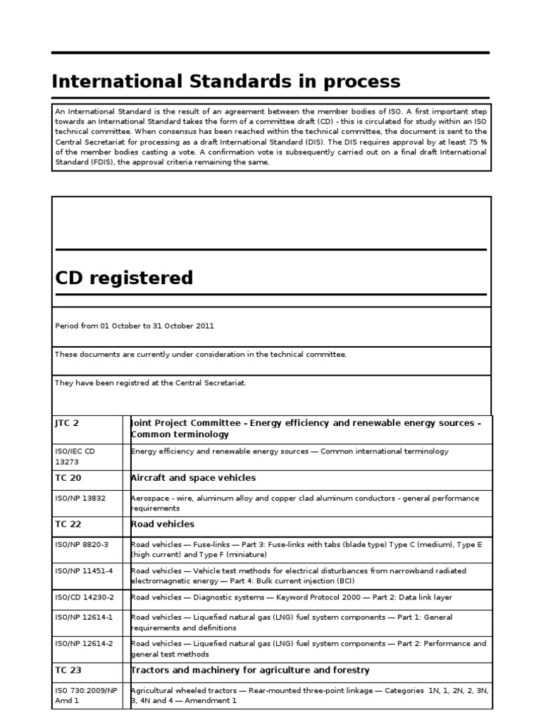 Iso Update November2011 | PDF | International Organization For ...