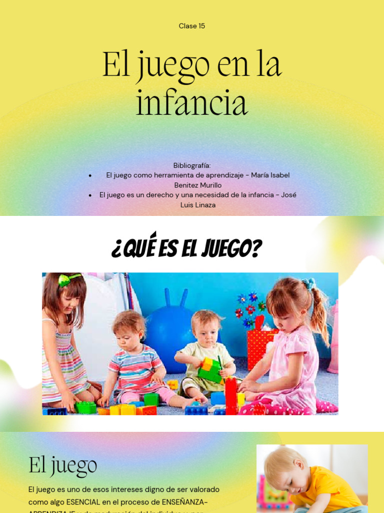 Importancia del Juego en la Infancia | PDF | Aprendizaje | Adultos
