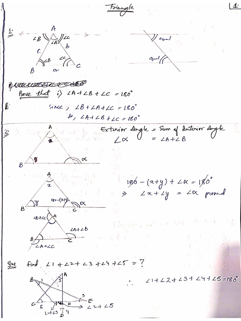 Triangle Notes 1 | PDF
