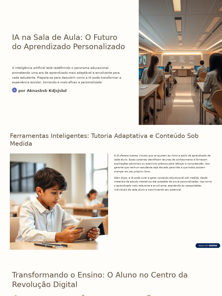 IA Transformando a Educação Personalizada | PDF