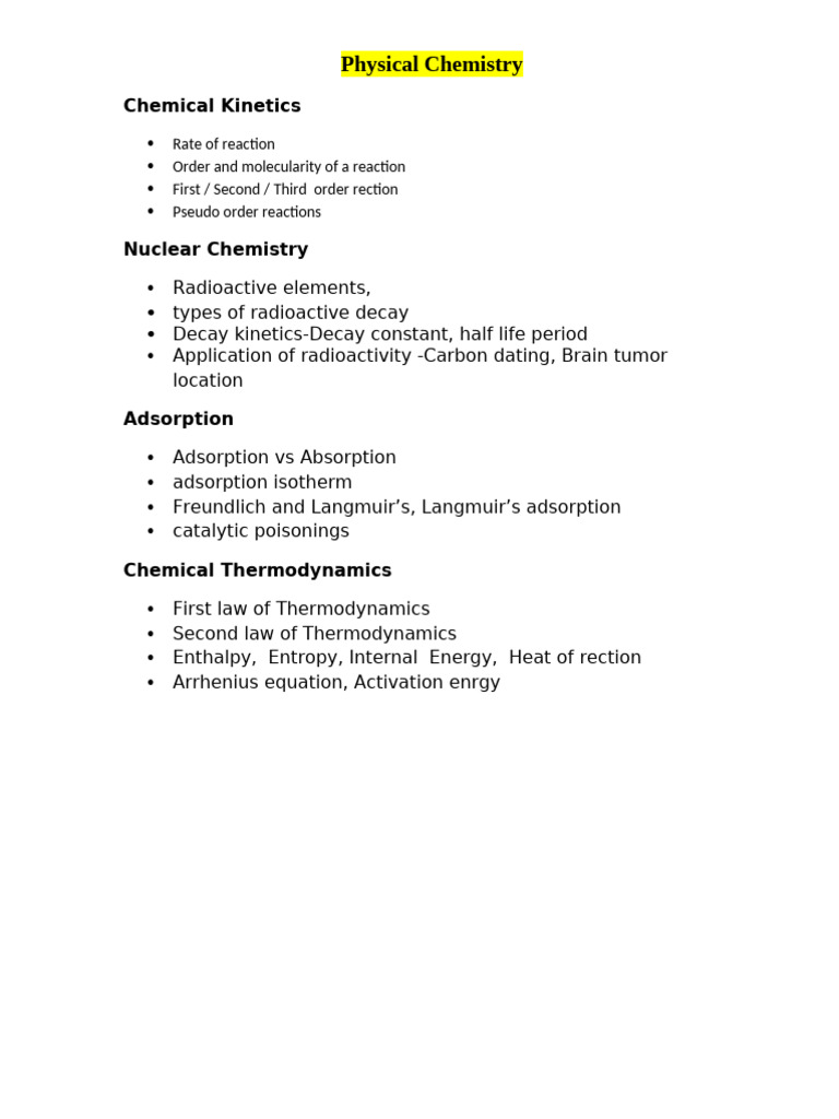 Key Concepts in Physical Chemistry | PDF