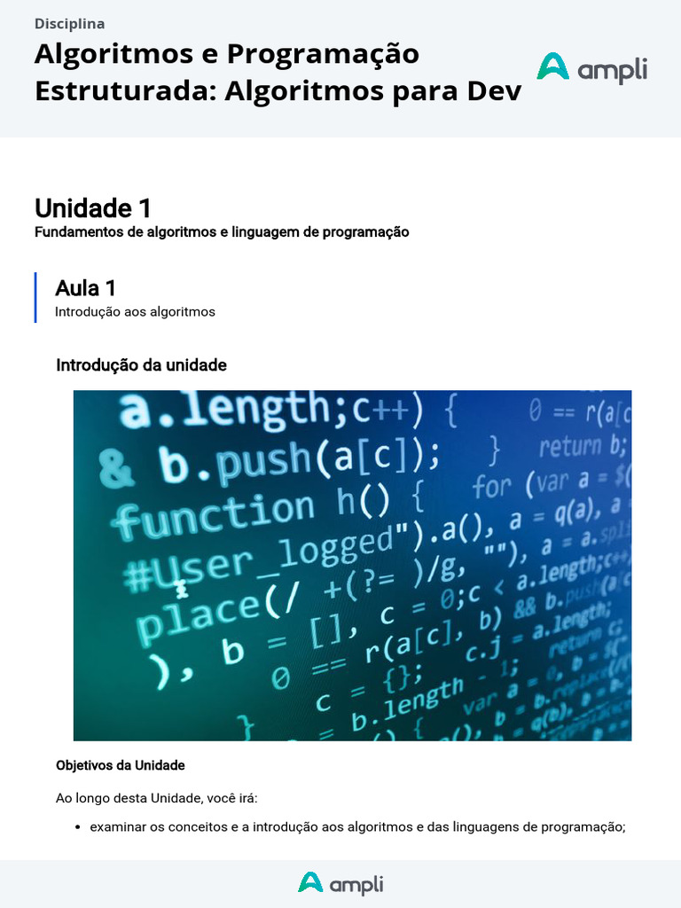 Fundamentos de Algoritmos e Programação | PDF | Algoritmos | Linguagem ...
