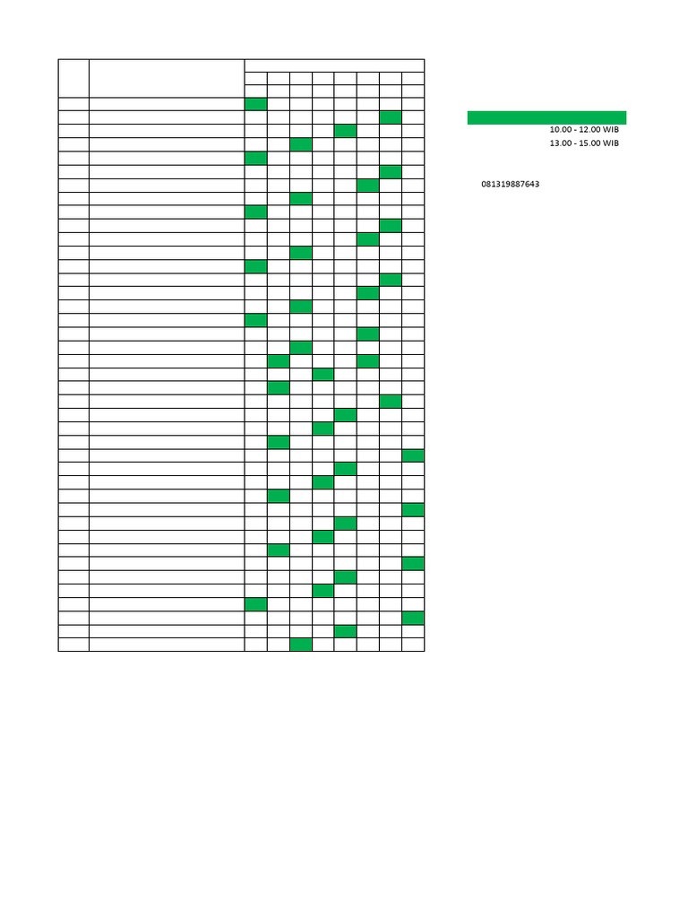 Jadwal Kunjungan CSSD 2025 | PDF