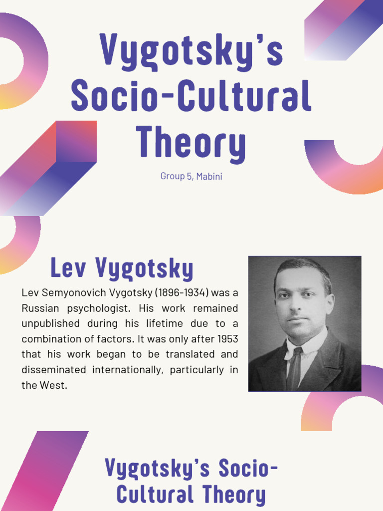 Vygotsky's Socio-Cultural Learning Theory | PDF | Liberal Arts ...