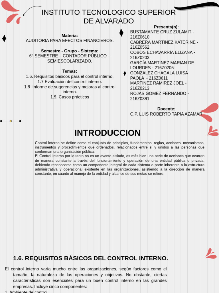 Auditoría y Control Interno Financiero | PDF | Auditoría | Contabilidad
