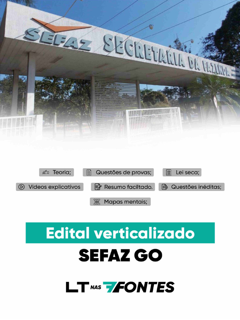 Edital Verticalizado SEFaz GO 2025 | PDF | Orçamento governamental ...