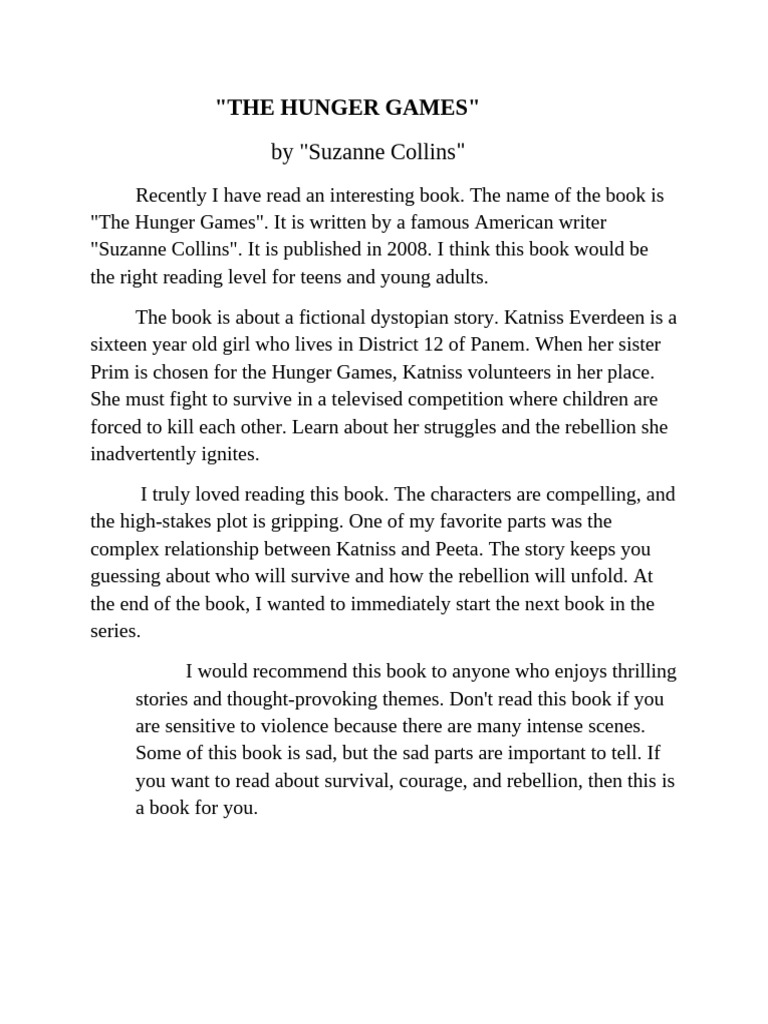 The Hunger Games: A Dystopian Review | PDF