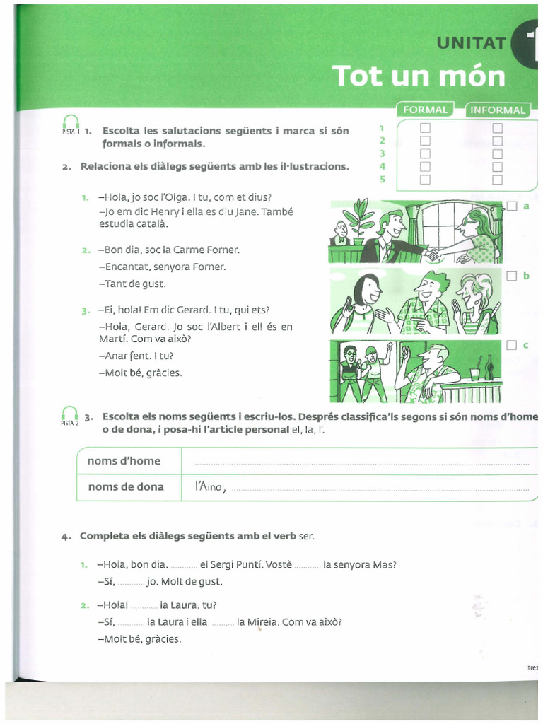 A Punt 1 - Exercicis U1 Tot Un Món | PDF
