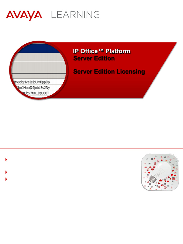 Avaya IP Office Server Edition Licensing | PDF | Server (Computing ...