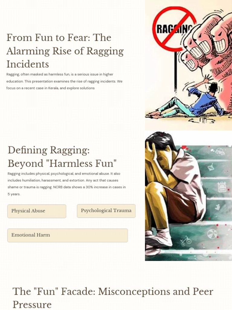 From Fun To Fear - The Alarming Rise of Ragging Incidents | PDF ...